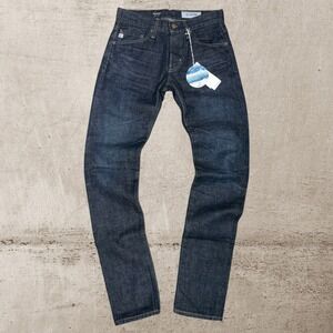 AG Adriano GoldSchmied The‎ Dylan Slim Skinny Raw Indigo Selvedge Jeans 28R NWT